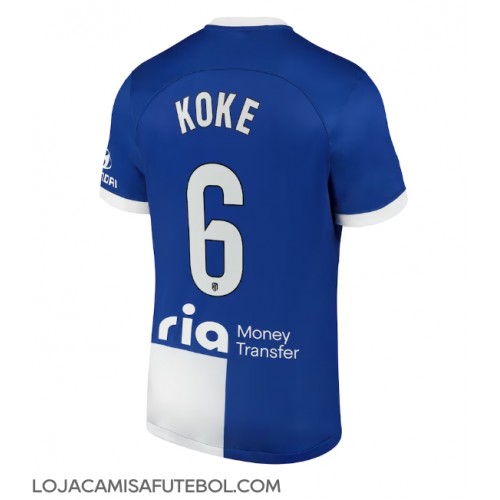 Camisa de Futebol Atletico Madrid Koke #6 Equipamento Secundário 2023-24 Manga Curta